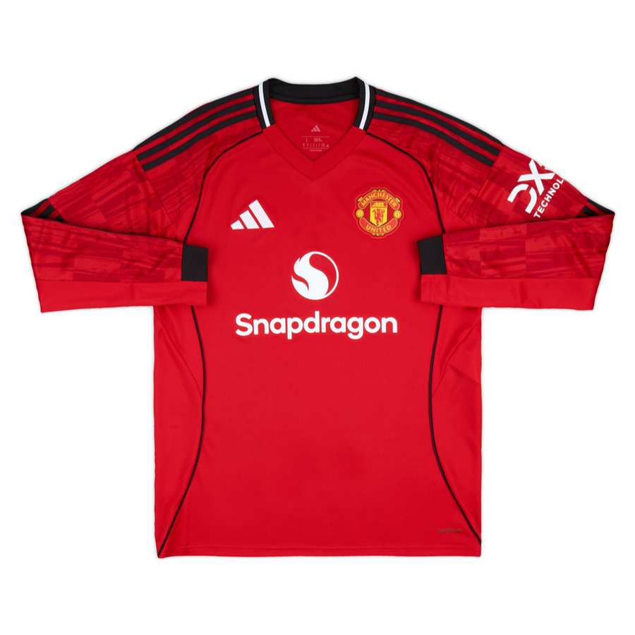 2025-26 Manchester United FC Home Long Sleeve Kit